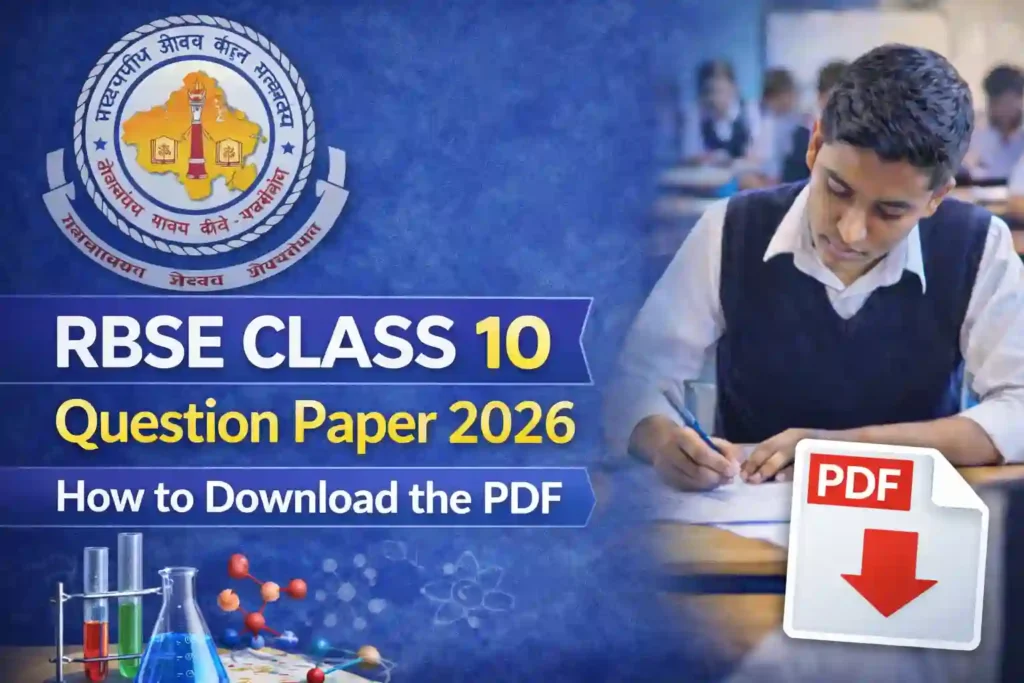 RBSE Class 10 Question Paper 2026